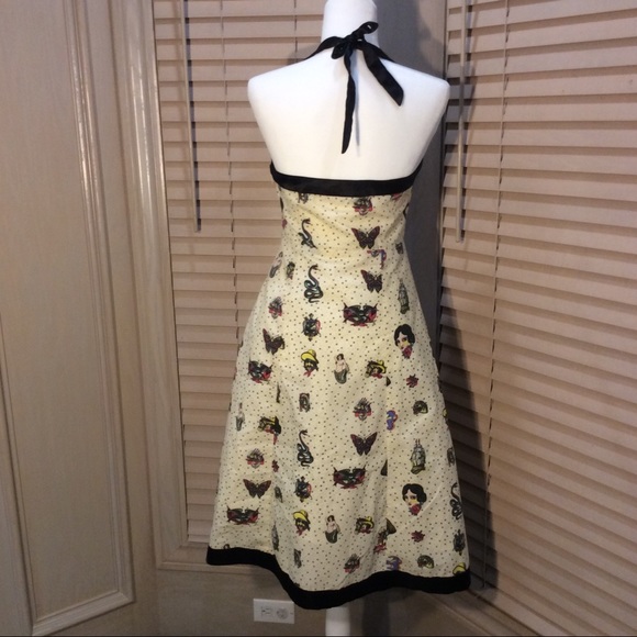 Flash Tattoo Rockabilly Pin Up Dress - Picture 2 of 7